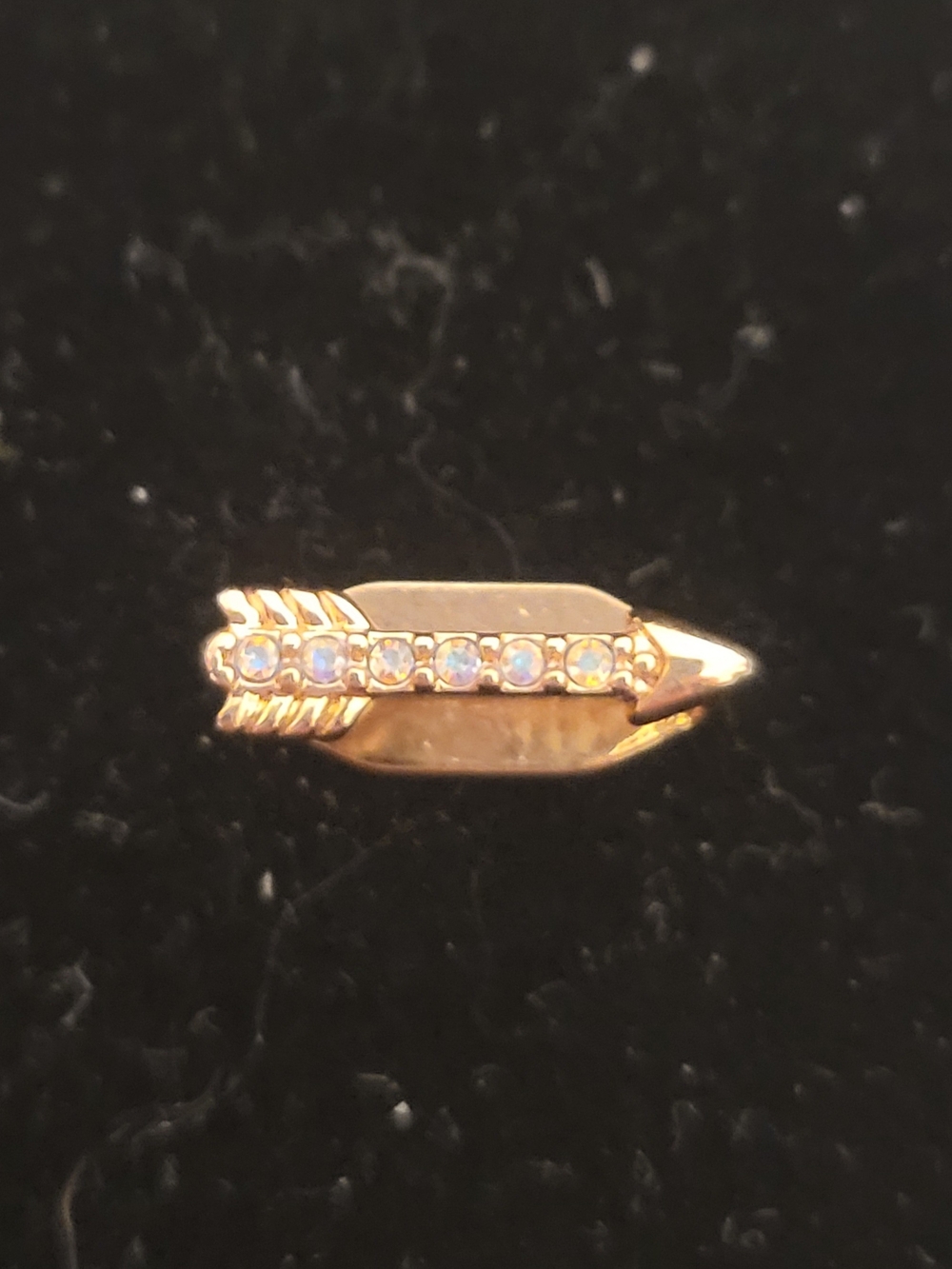 Gold Arrow Crystal Accent Slide Charm, Keep Collective